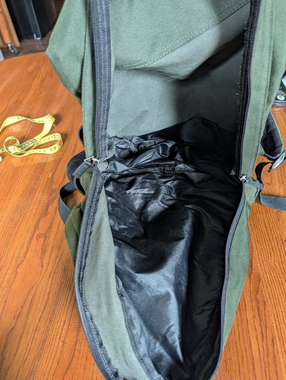 Lands' End Backpack Green Laptop School Travel Hiking Book Bag Gently Loved